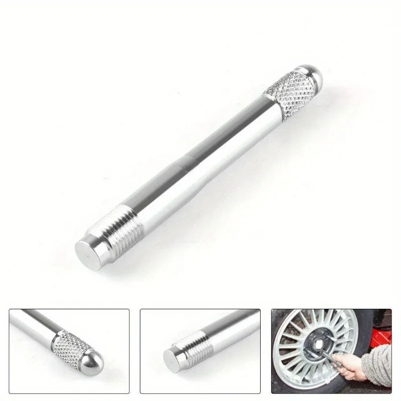 

1Pc Durable Stainless Steel Wheel Tool，Textured Grip for Enhanced Control，Essential Tire Positioning & Installation Aid Kit