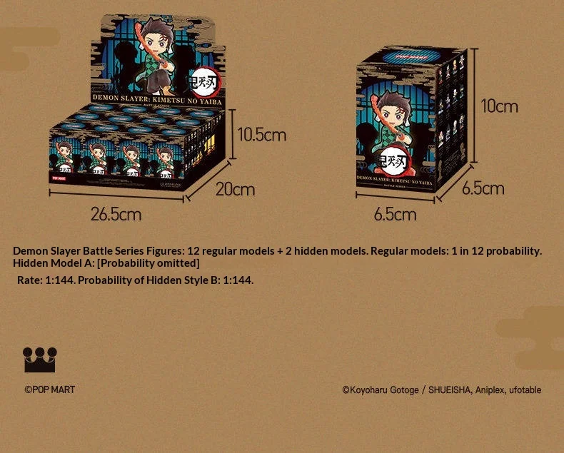 Echte POPMART Demon Slayer Zweite Generation Blind Box Kawaii Battle Anime Figuren Desktop-Ornamente Sammlerstücke Spielzeug Geschenk – Detail 20