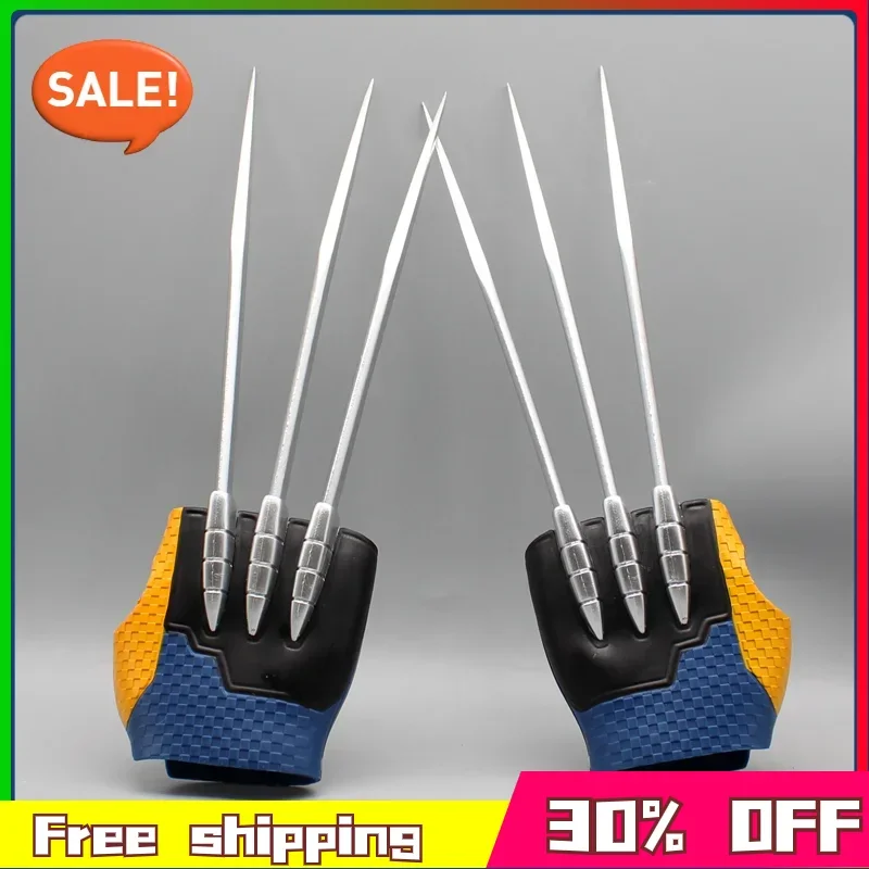 

New 33cm Anime X-MEN Wolverine Claw Superhero Prop Action Model Safety Peculiar Accessories Gloves Halloween Costume Gifts Toys