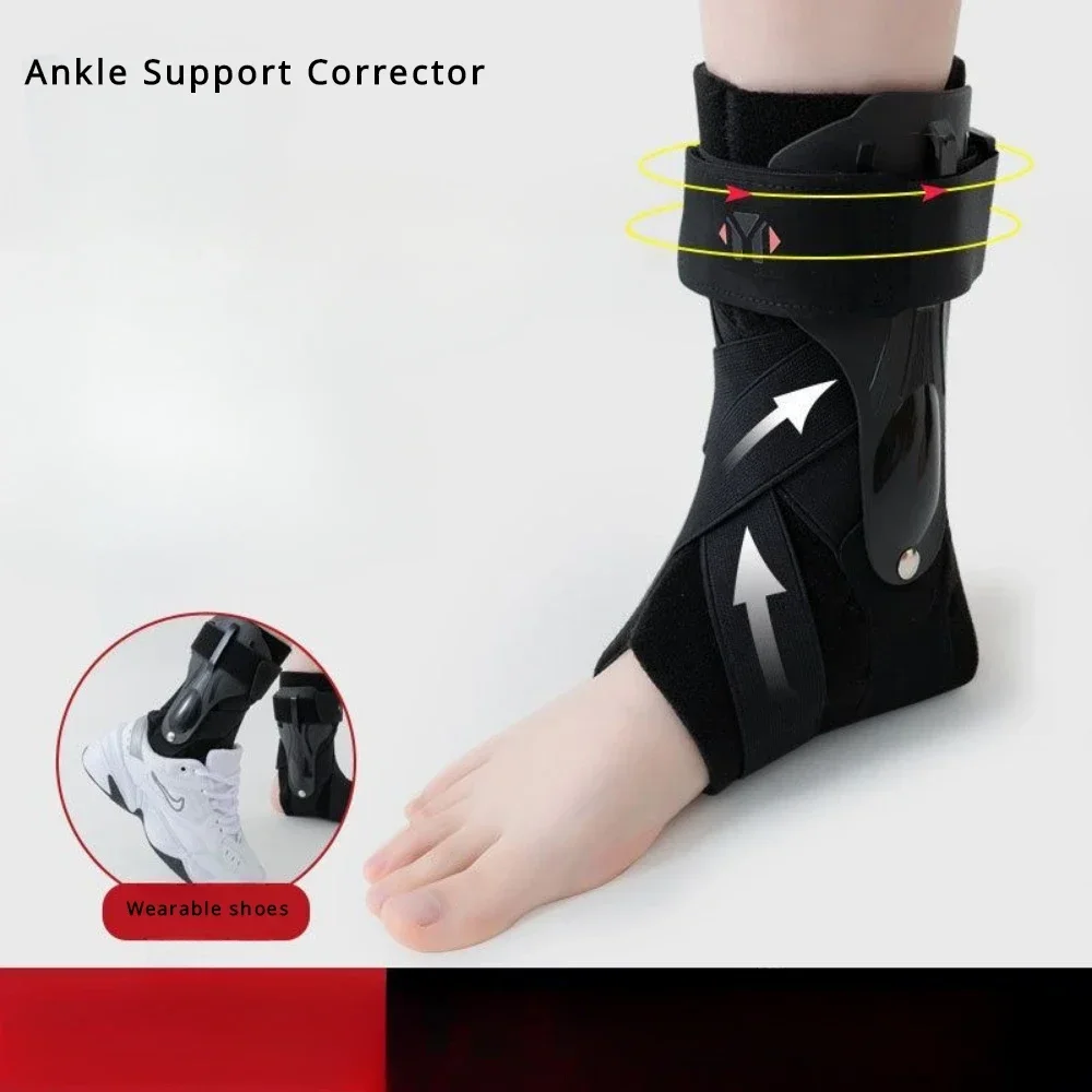 Ankle Support Corrector Foot Droop and Inversion Corrector Stroke Hemiplegia Rehabilitation Walking with Shoes on Ankle Fixation