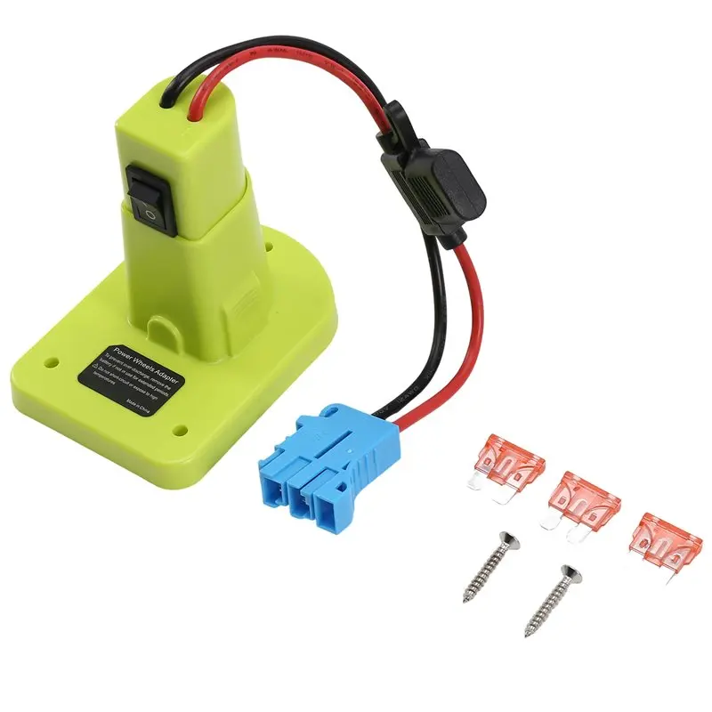 DTEN-For Ryobi 18V Battery-Adapted Power Wheels Converter Kit With Fuse& Wire Harness Connector