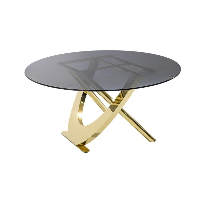 

Роскошный круглый стол для свадеб из нержавеющей стали 150 Gold для ресторанов и отелей