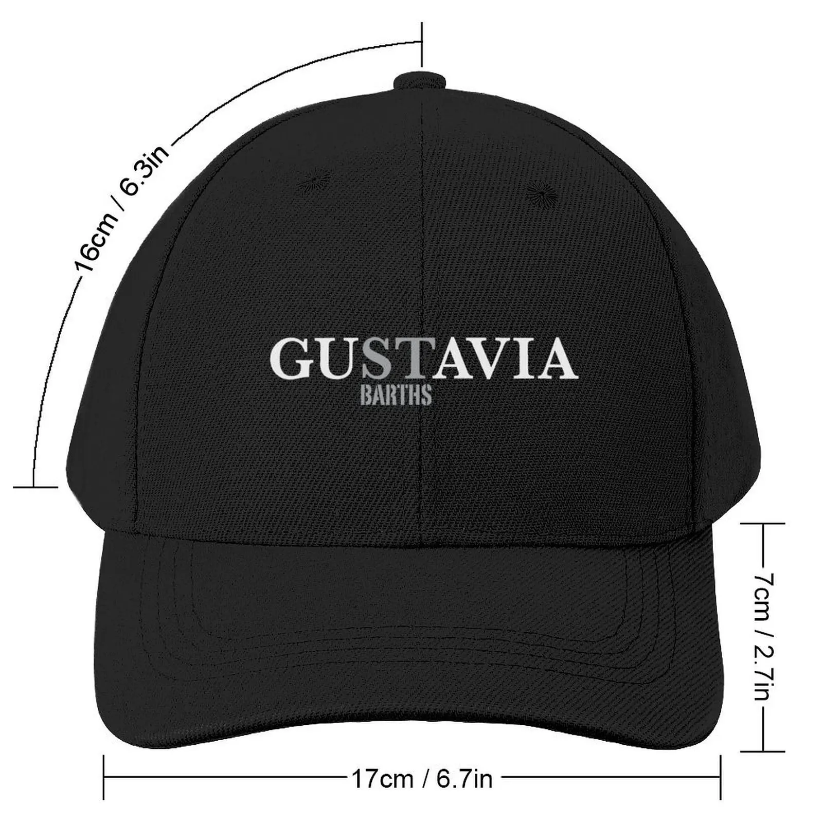 St Barths capital Gustavia, FWI Baseball Cap Fishing cap Custom Cap |-F-| Caps For Women Men's