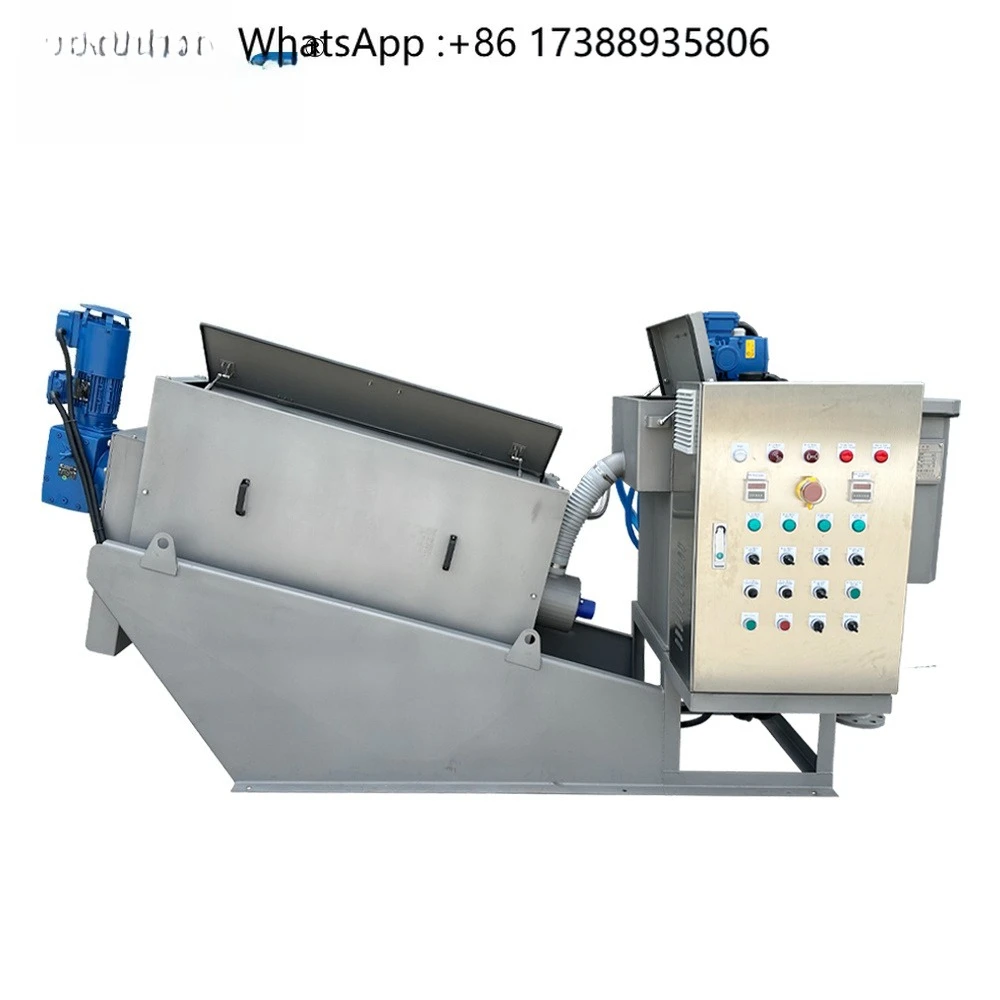 Sludge Dewatering and Drying Treatment Unit for Urban Water Management and Wastewater Treatment Engineering