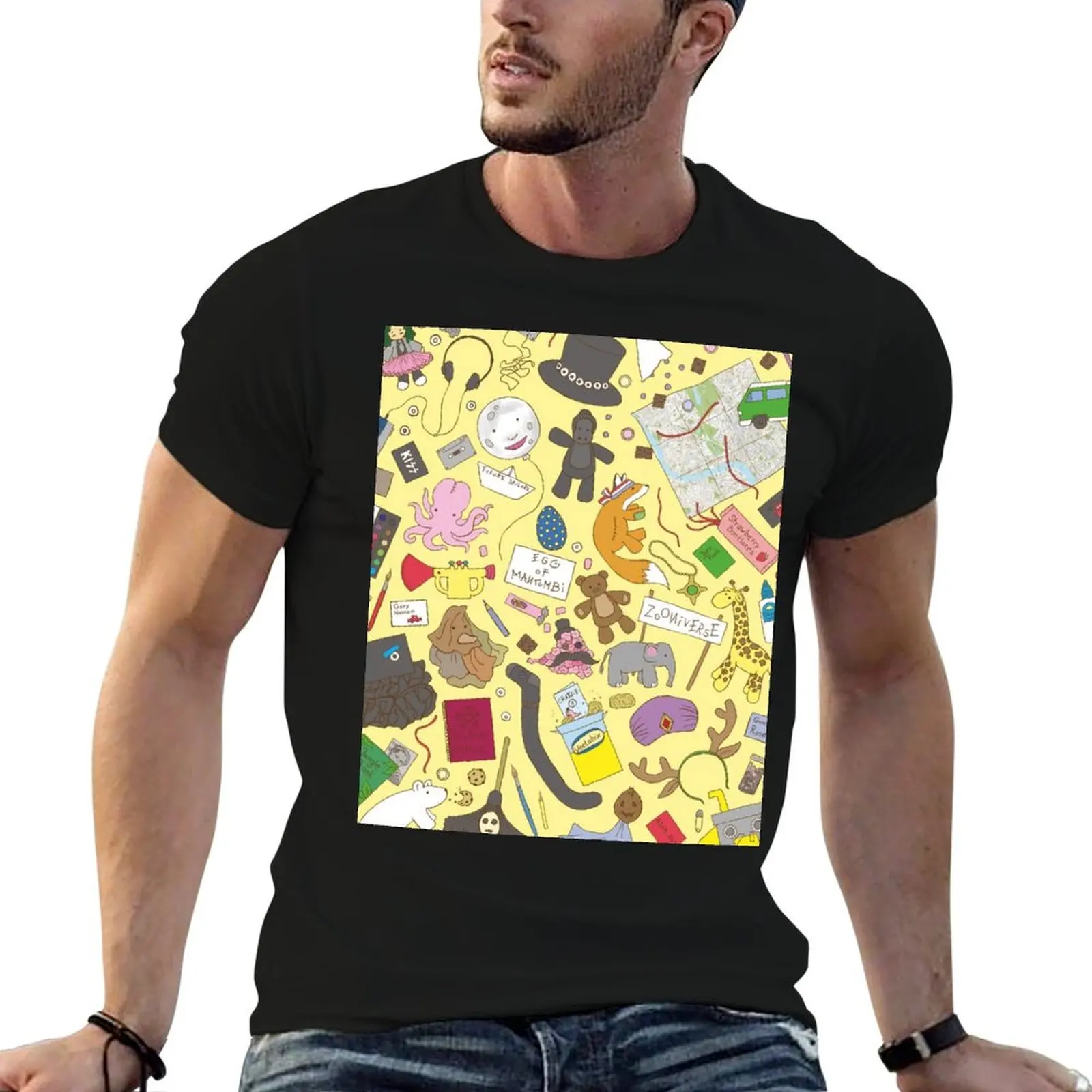 Boosh pattern T-Shirt custom shirt summer clothes anime figures big and tall t shirts for men