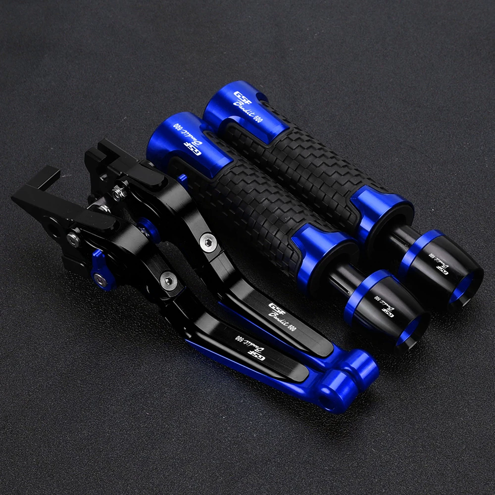 لسوزوكي GSF600 GSF 600 S بانديت 2007-2015 2014 2013 2012 2011 دراجة نارية قابل للتعديل دواسة فرامل رافعة مقود القبضات ينتهي #4