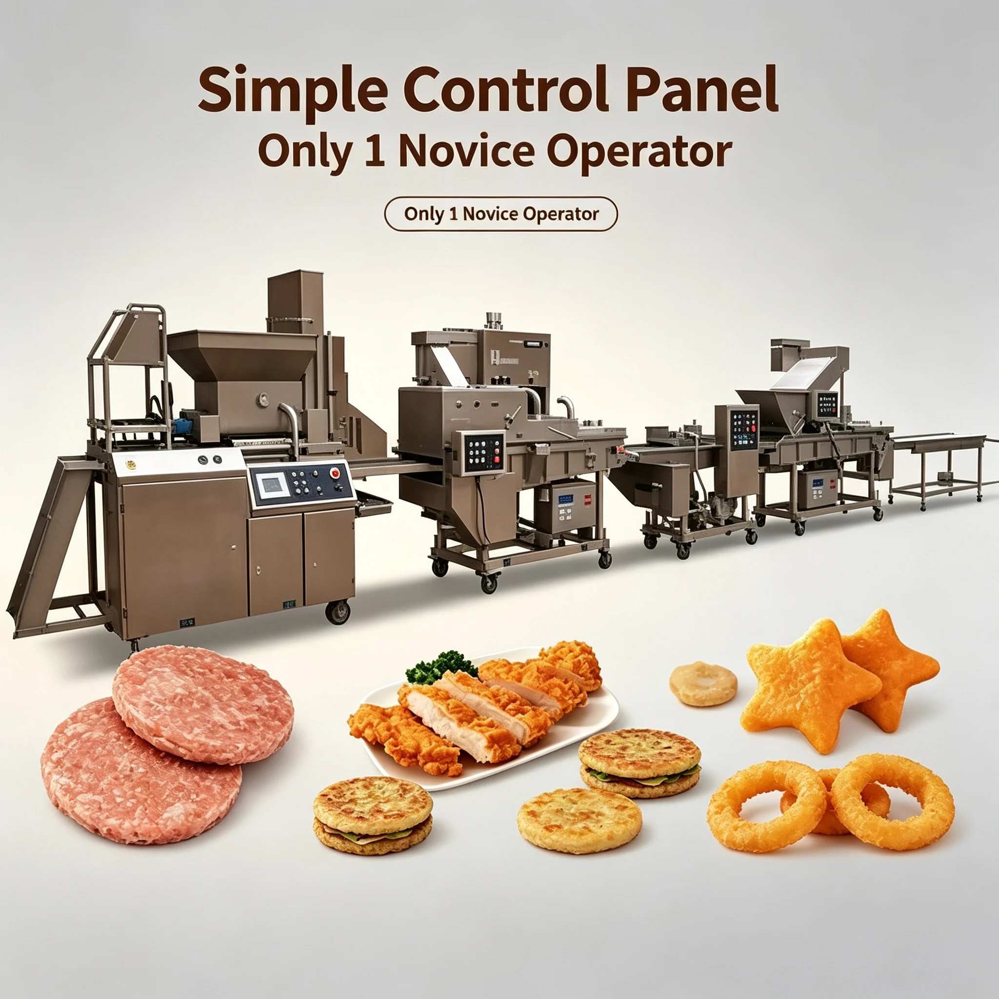 High‑stability Automatic Forming System for Chicken Nugget Hamburger Patty Long‑time Continuous Industrial Operation