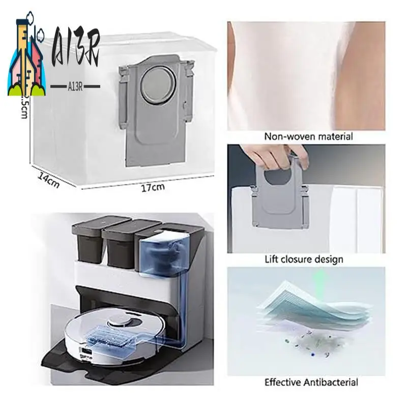 

A13R-For Roborock S7 S7+ /S7 Maxv / S7 Maxv Ultra / T7S / T7S Plus Main Side Brush Dust Bags Mop Cloths HEPA Filters Parts