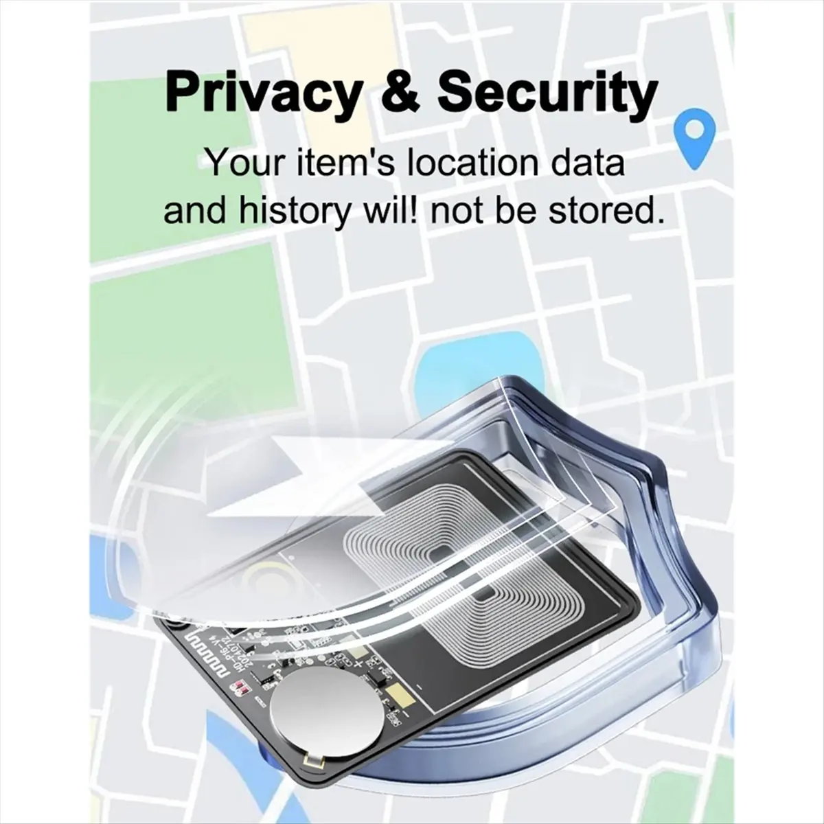 Wallet Anti-Loss Card GPS Tracking Smart Location Tag with Find Hub Bluetooth Ultra-Thin Card for Android