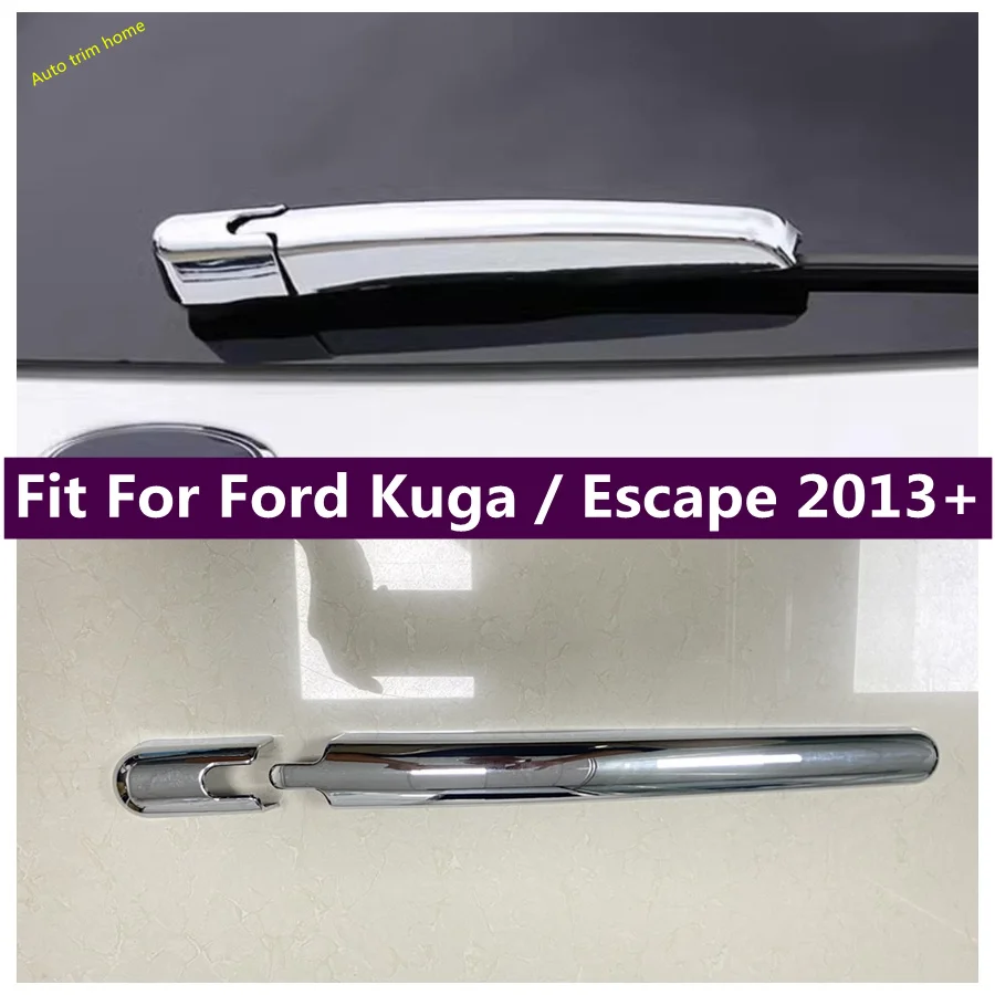 

Chrome Rear Windshield Wiper Cover Trim Fit For Ford Kuga Escape 2013 - 2019 Auto Accessories