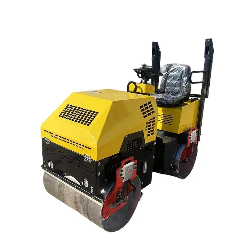 Vibratory Road Roller Double Drum Road Roller Small Mini Road Roller Machine
