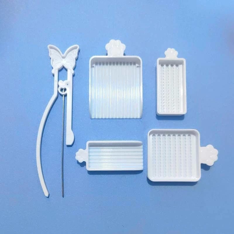 5-teiliges Set 2,6mm Bügelperlen-Arbeitsschale DIY Handgemachtes Bügelperlen-Set Effizientes Polsterwerkzeug Perlenwerkzeug Kunststoffperlen Handwerkzeug – Detail 1