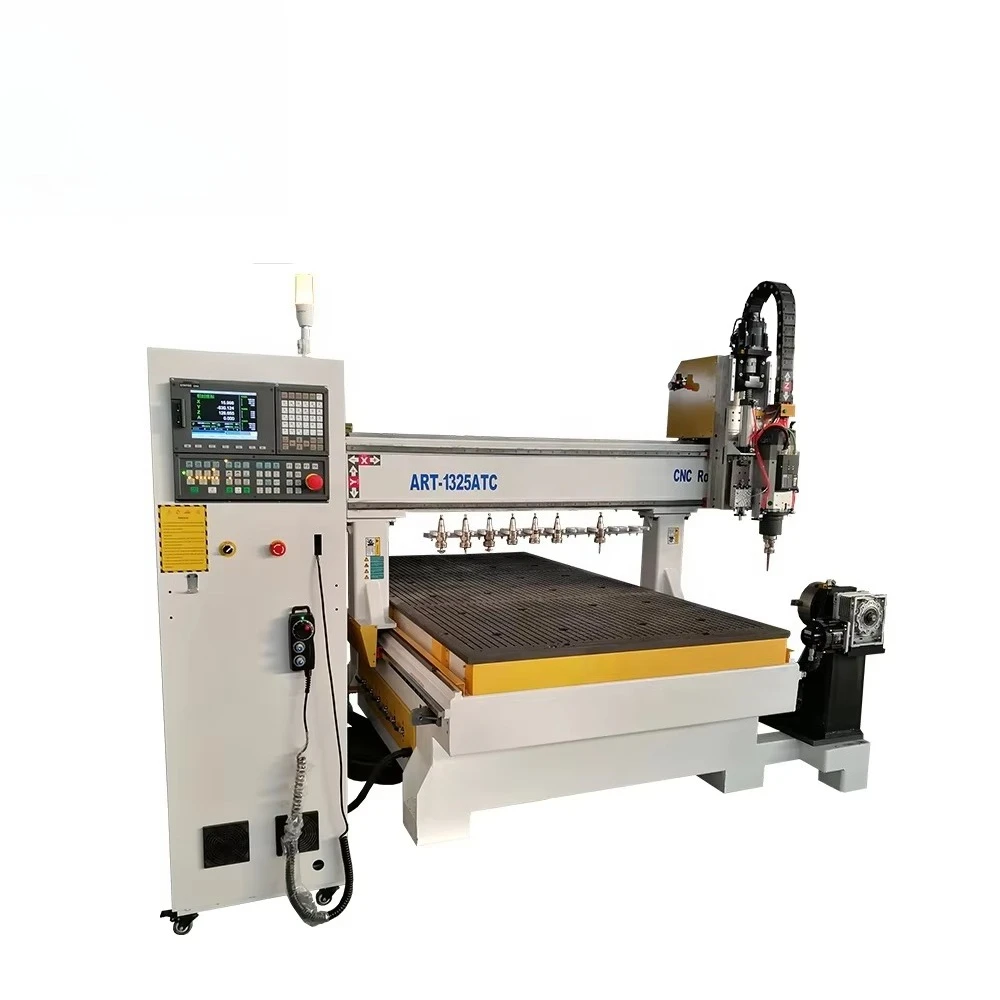 Best Price Large Size 1325 1530 2030 2040 4 Axis 3d Atc Cnc Router Wood Acrylic Woodworking Engraving Machine for Furniture view 3