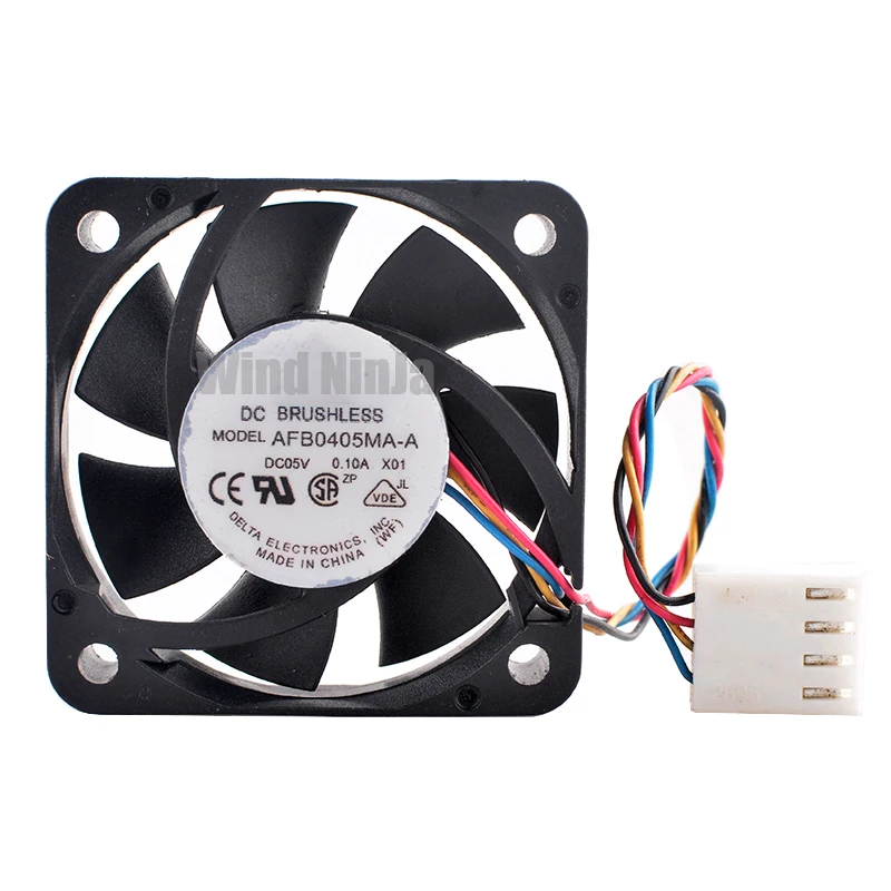 AFB0405MA-A 4cm 40mm fan 40x40x10mm DC5V 0.10A 4pin Quiet cooling fan with dual ball bearings for chassis CPU Raspberry Pi