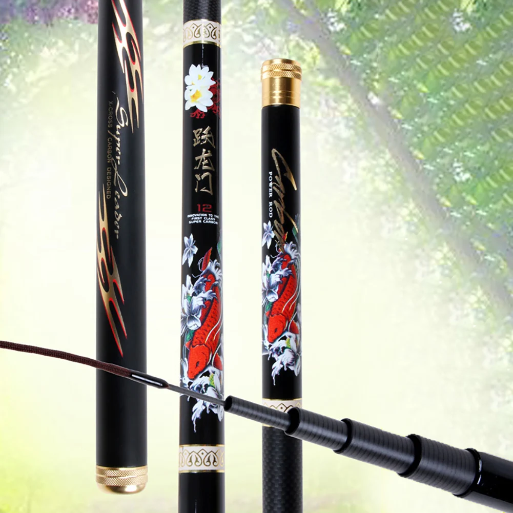 

Telescopic Fishing Rod Short Section Carbon Hand Rod Carp Rod 8.9 / 11.8 / 14.8 / 17.7 / 20.7 Ft for Outdoor Fishing