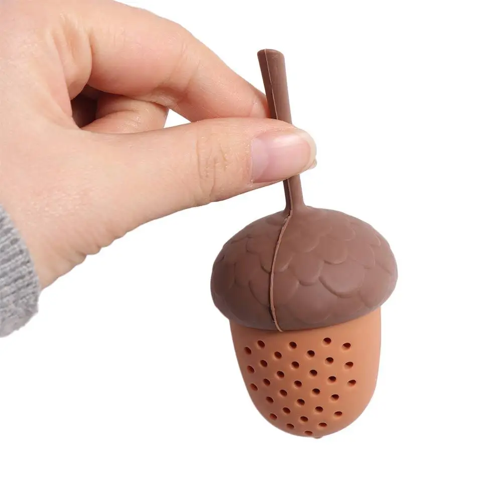 Silicone Acorn Tea Strainer Soft High Temperature Resistance Oak Nut Tea Infuser Spice Filter Tea Maker Tea Bag Strainer Home