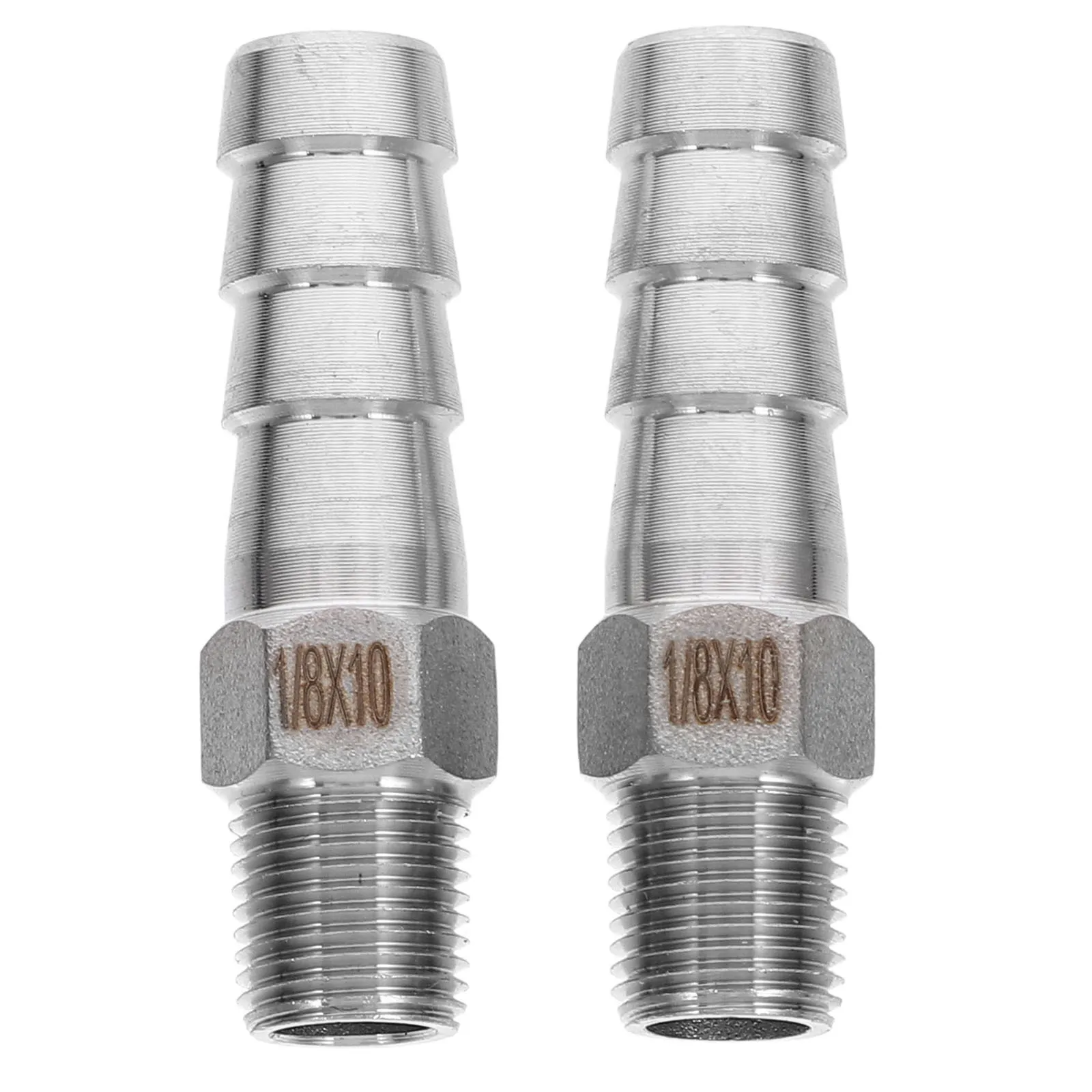 

2 шт., фитинги для шлангов из нержавеющей стали, 10 мм X Dn6/1/8 Npt, штекер для Pex, газовые сантехнические соединители для автофургонов