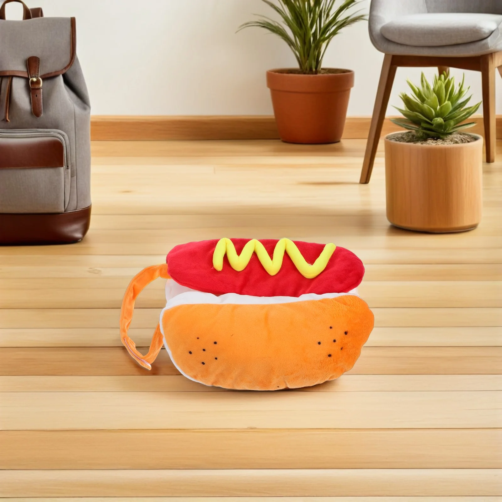 

Dog Clothes Pet Warm Hamburger Suit Outfits Uniform Disfraz Perro Large Sized Cute Comfortable Easy to Wear Long for Outdoor