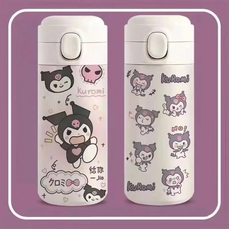 New Sanrio Kuromi Hello Kitty Cartoon Cute Water Cup Thermos Lightweight and Portable Large Capacity Water Cup