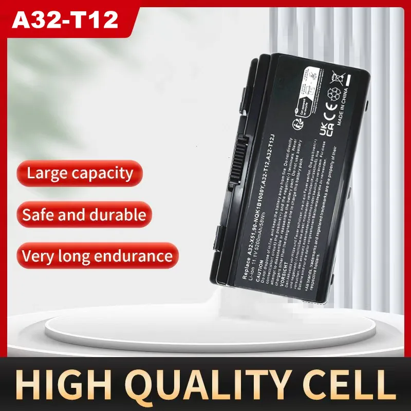A31-T12 A32-T12 A32-X51 Laptop Battery For ASUS T12  T12C  T12Er  T12Fg  T12Jg  T12Mg  T12Ug  X51H  X51L  X51R  X51RL  X58