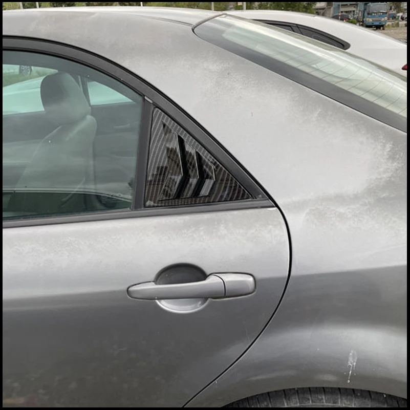 For Mazda 6 Sedan 2003-2008 Rear Triangular Window Blind shades Louver Sill Vent Cover Sticker Trim Car Styling Auto Parts - view 6