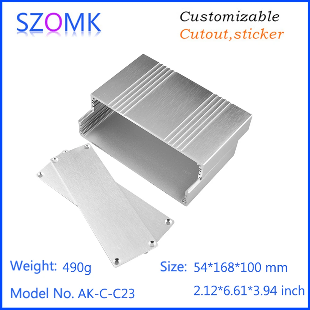 1Pcs54*168*100mm aluminum extrusion project enclosure distribution box aluminum enclosures electronic case gps tracker