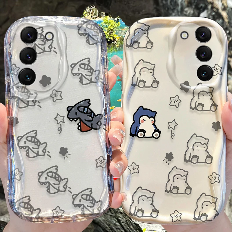 Pokemon Wave Case for Samsung Galaxy S25 S24 S23 S22 S21 Ultra Plus S20 FE A73 A72 A71 A55 A54 5G A5