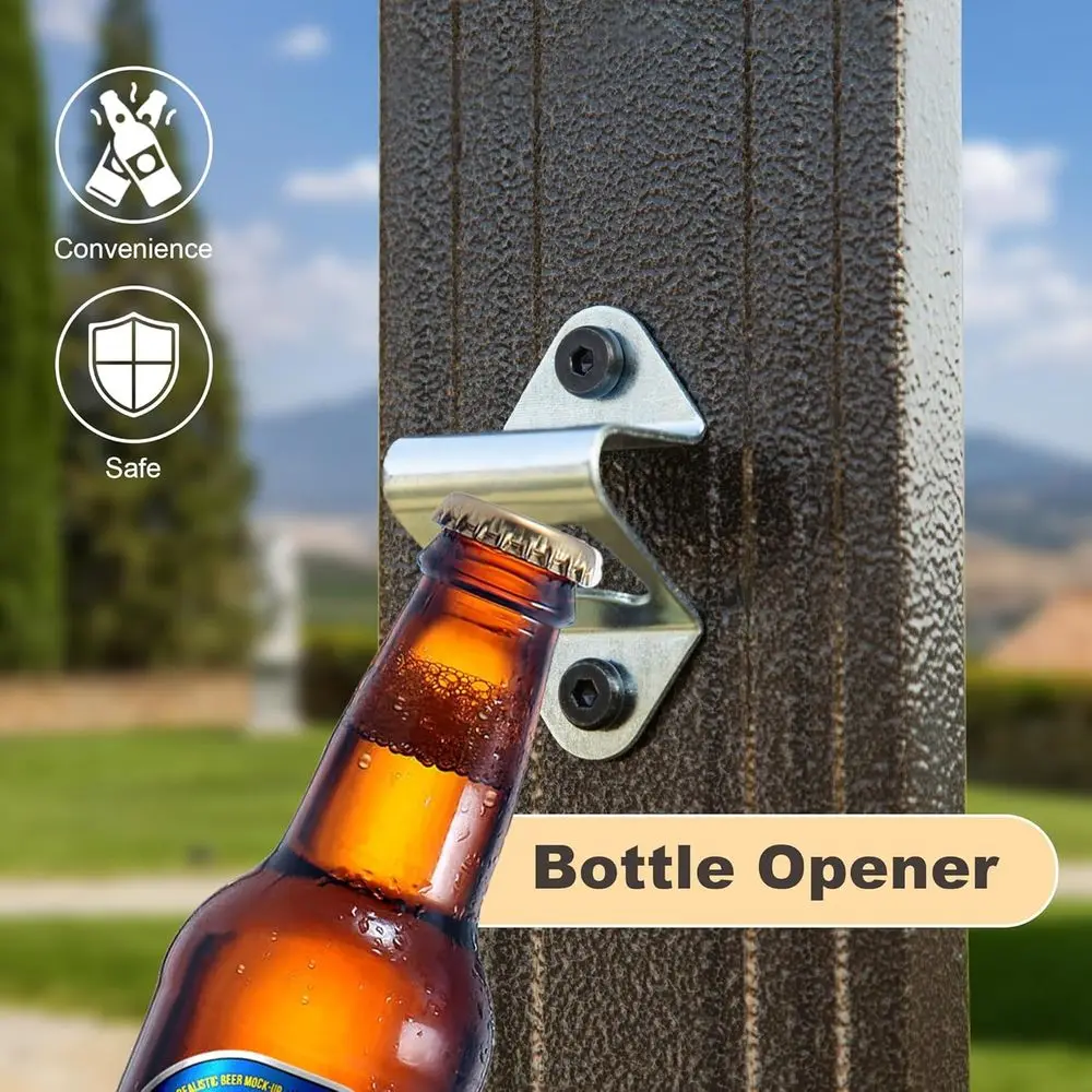 Durable 8x5ft Steel BBQ Gazebo with Side Shelves, Ceiling Hook, and Double Roof for Outdoor Patio