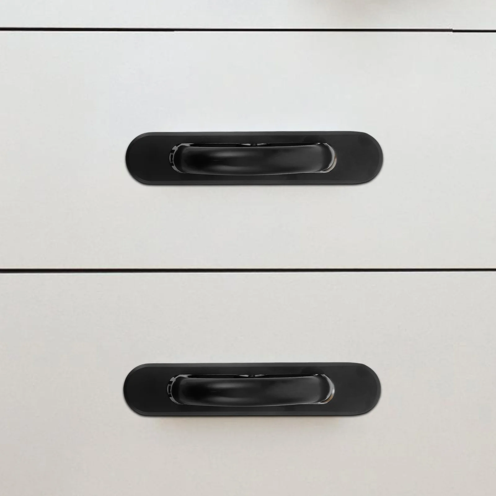 

2Pcs Concealed Cabinet Pull Handles Modern Hidden Design for Kitchen Drawer Cupboard Door Pulls Hardware Comfortable Grip