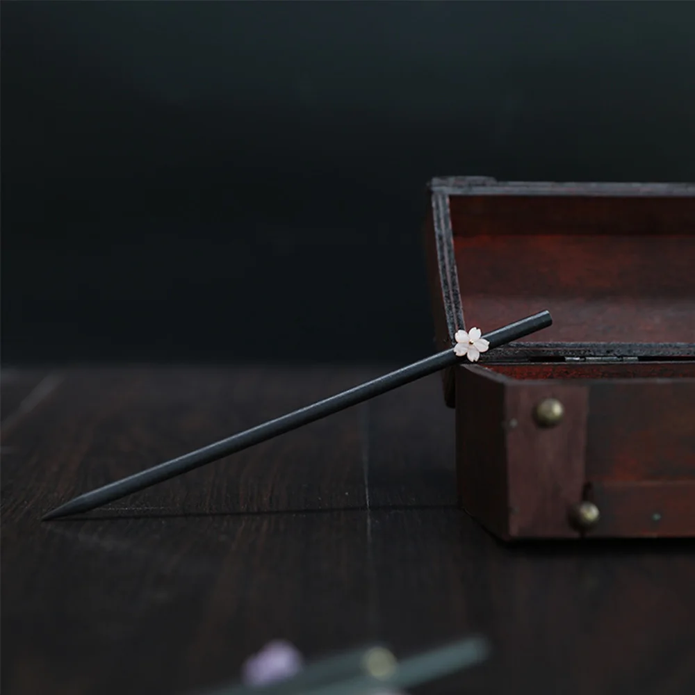 Headwear Headdress Classic Vintage Simple Hanfu Hair Sticks Hair Accessories Flower Hairpins Wooden Hairpin