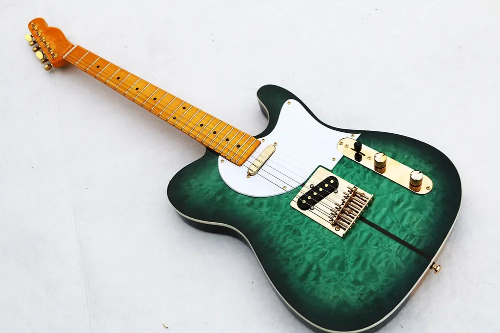 Custom Shop Electric Guitar Merle Haggard Signature Tuff Dog, Excellent Quality, SUPER RARE,Green Color, New Arrival