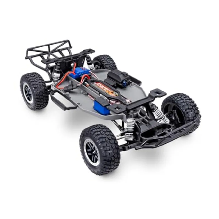 Slash 1/10 USB-C HD Racing Truck with High-Density Body in Black and Red for Enhanced Performance and Durability