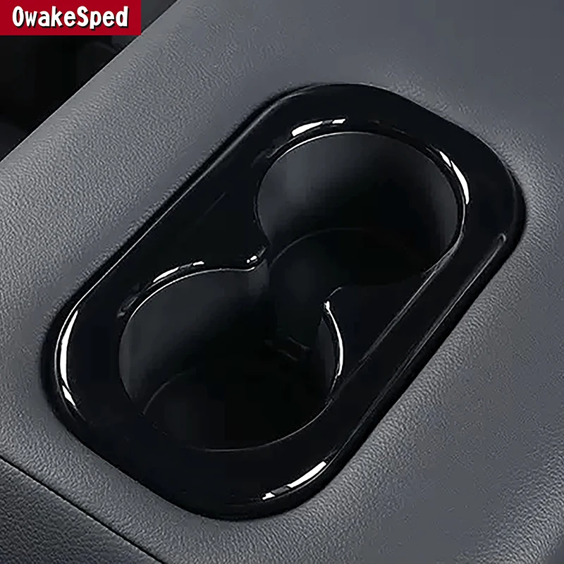

Car Styling Rear Water Cup Holder Frame Decoration Cover Trim For Honda CRV 2023 Interior Accessories