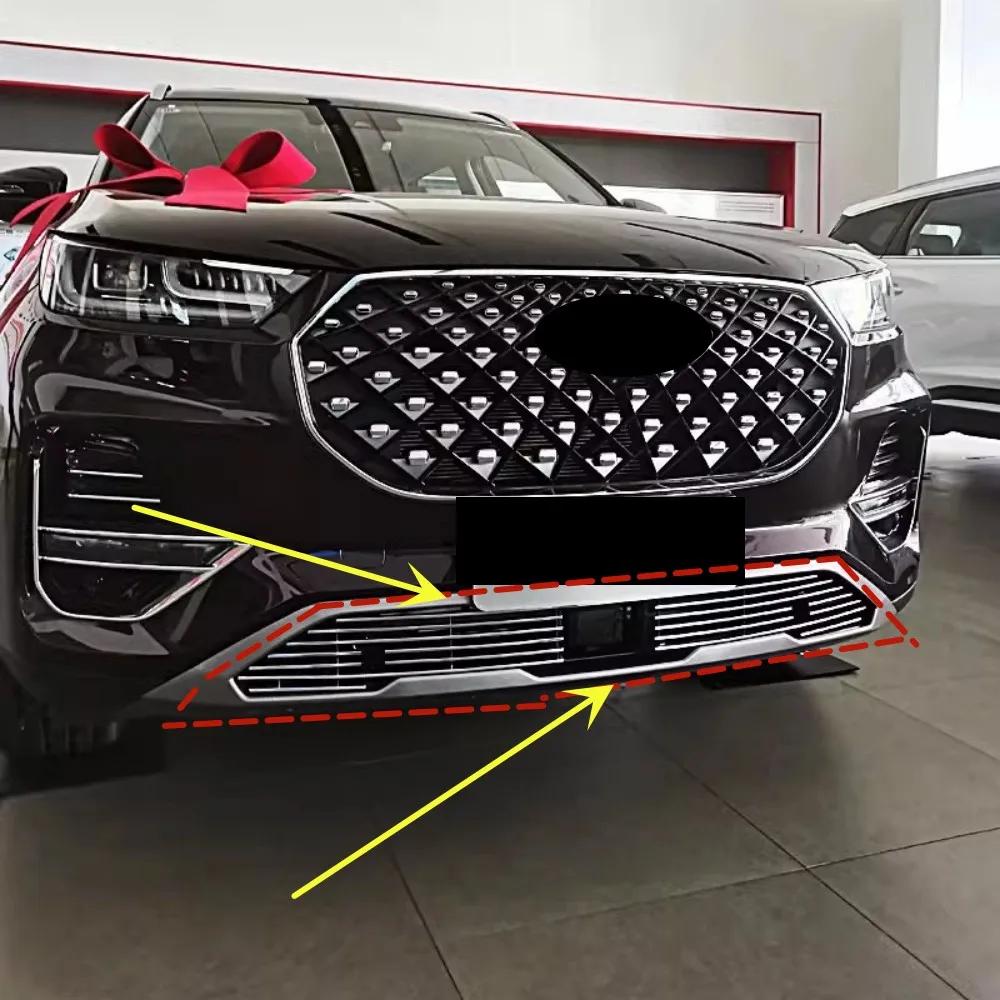 

Car Grill Mask Grid Radiator Grille Front Bumper Net ACC Assembly For Chery Tiggo 8 Plus 2018-2020 2021 Modified Car Accessories