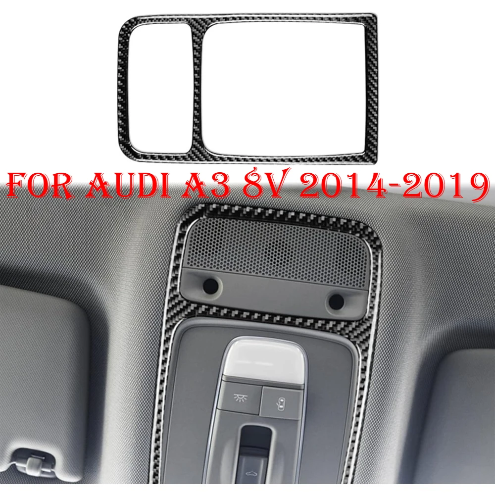 

Накладка на панель потолочного светильника из карбона для Audi A3 8V 2014-2019, защитная наклейка, аксессуары
