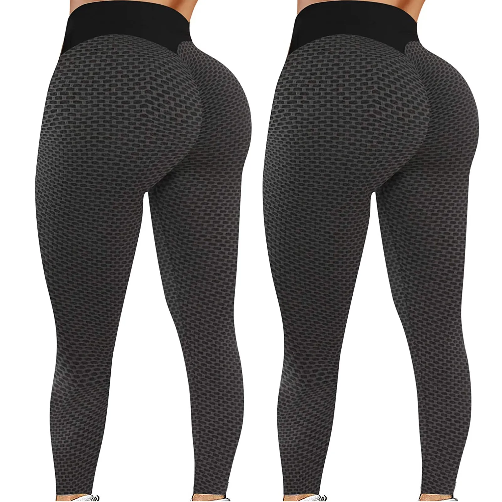 Women Leggings Leggings Solid Sport Gym Yoga-Pants Slim Push-Up Running Bubble-Butt  Workout Bottoms High-Waist Quick Dry