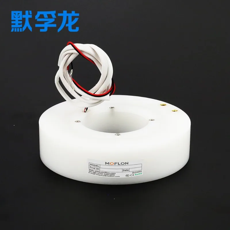 Pancake Slip Ring Flat Conductive Slip Ring 2-12 Circuits Ultra Thin Customizable