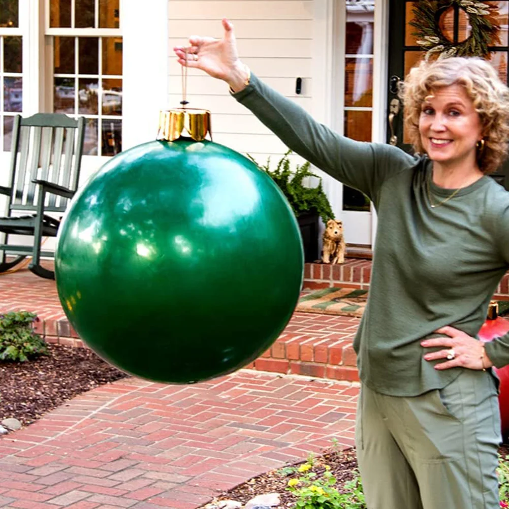 

Inflatable Christmas Ball Large PVC Vintage Decoration Holiday Outdoor Ornament Christmas Inflatable Ornament Ball Decoration