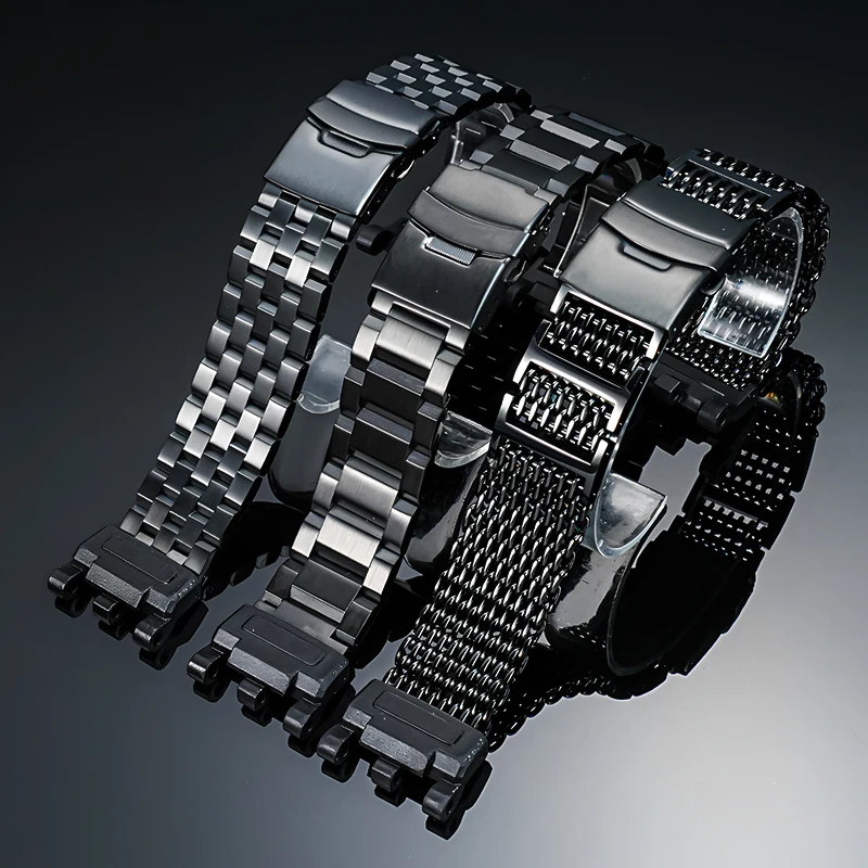 Stainless Steel Watchband For Casio G-SHOCK GWG-2000 GWG-2040 Second Generation Big Mud King Modified Strap - Men's DIY Band