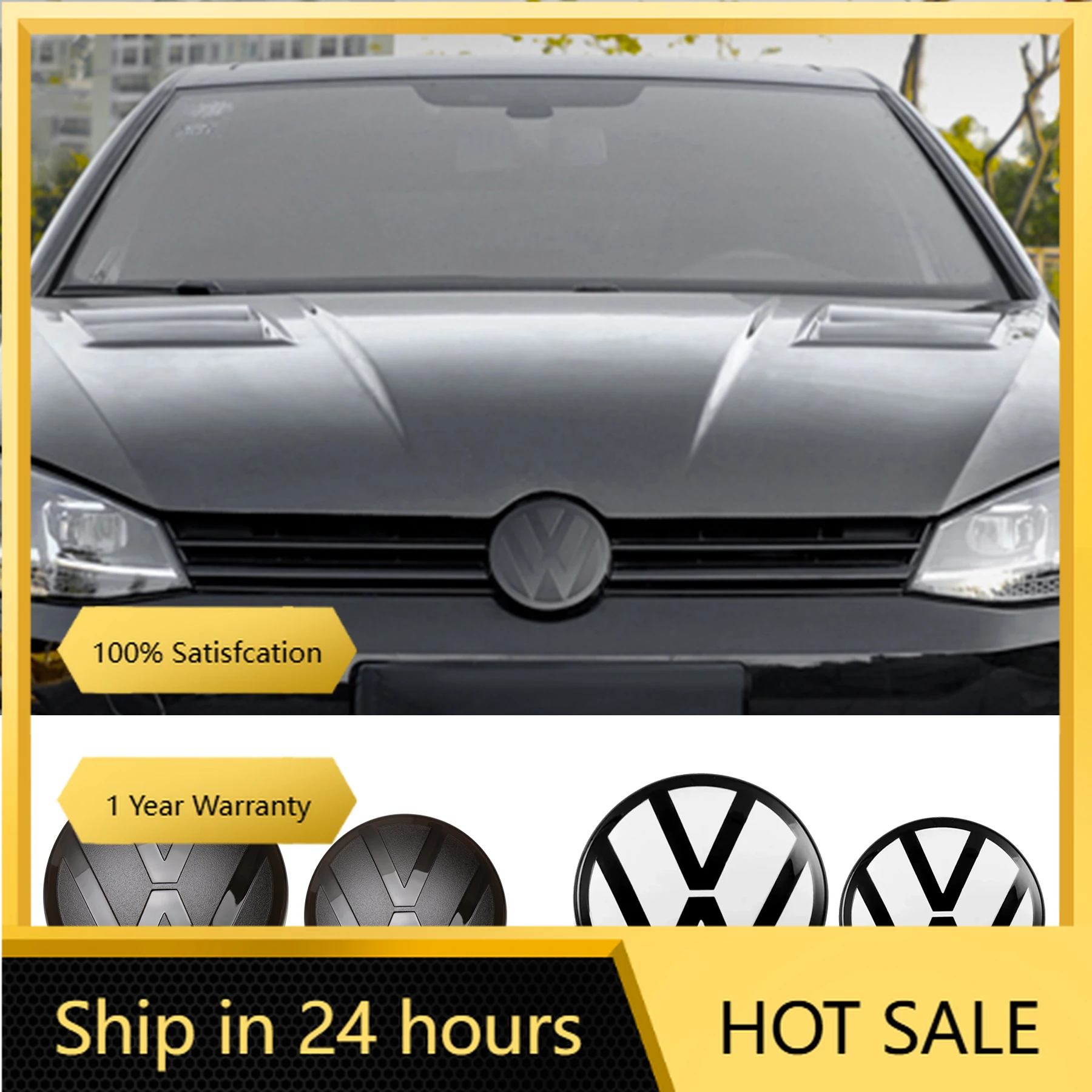 

Колпаки ступицы 1/2 шт. Автомобильный передний капот, решетка, задний багажник, эмблема, логотип, крышка для Volkswagen Golf 7 mk7 6 mk6 7.5 8 mk8 Variant VW Polo 20