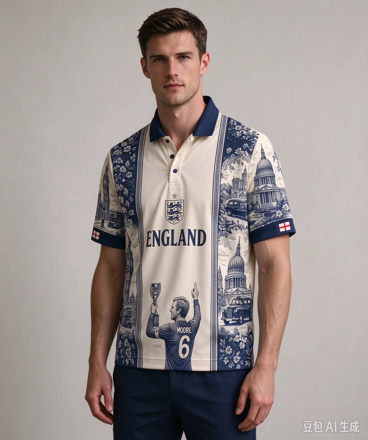 New Men Retro Business High-End England 2 Pieces PoloShirt Jersey Oversized Casual Comfortable Fashion Sports Top Christmas Gift