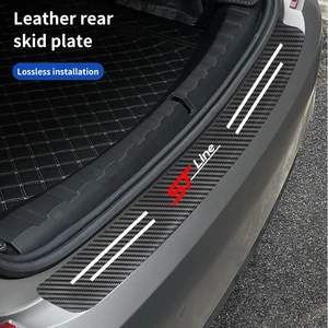 Araba Kapı Eşiği Sticker Karbon Fiber Yan kenar, Çizilmez, su geçirmez, Ford Kuga Mk4, STline, Odak, Puma, Fiesta MK3, Sıra, ST Kapı fiesta'daki en iyi 10 satış-no. 2