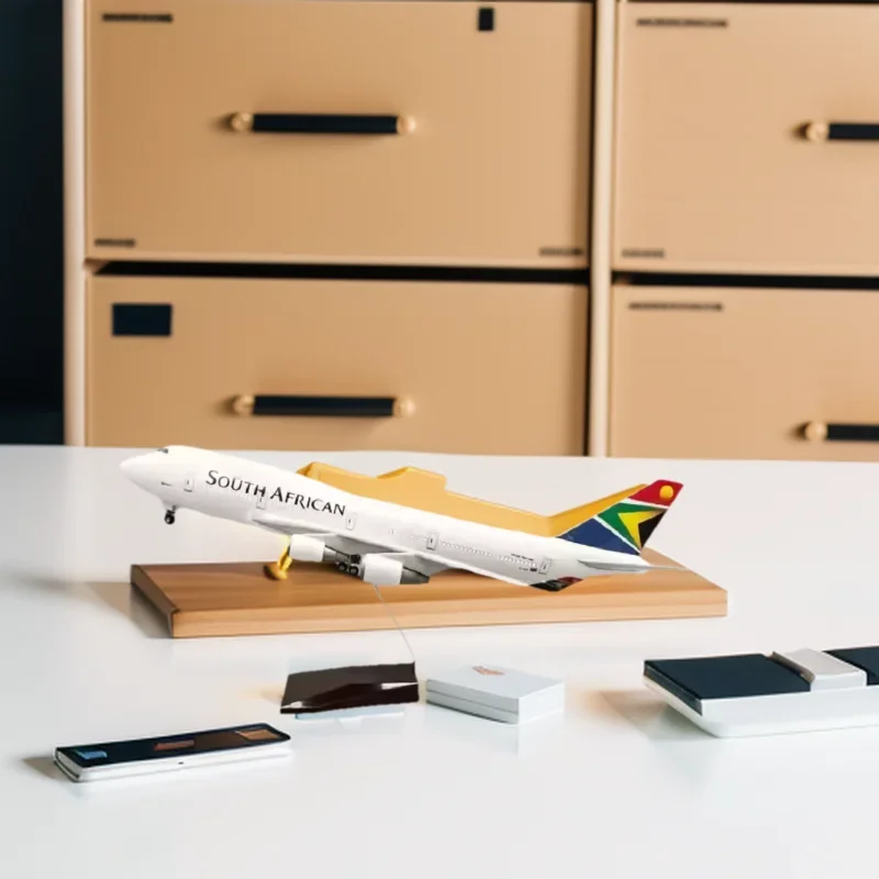 

B747 Enthusiast 1:150 Scale 47CM South Africa Airlines Model Plane Diecast Airplanes Model Airplane with LED Light collection