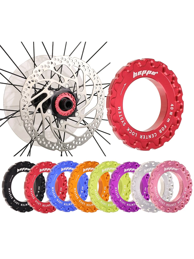 AliExpress heppe HEPPE Bike Hub Centerlock Lock Ring MTB Road Bike Center Lock Disc locking Ring Wheelset Hub Rotor Lock Ring 7075 Aluminum alloy