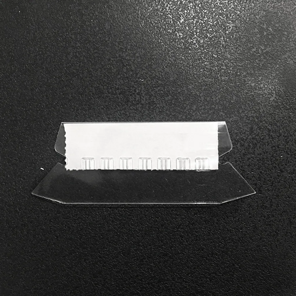 

25pcs Label Tabs Plastic File Folder Labels Clear Reusable Hanging Folder Tabs Smooth Edge For Office School Filing Organization