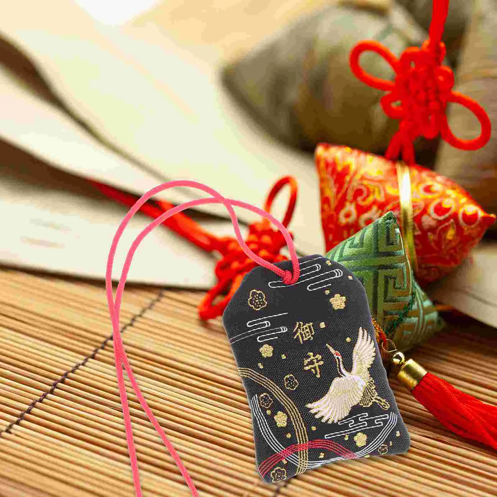 2 Pcs Lucky Bag Amulet Decoration Chinese Good Charms Delicate Japanese Style Blessing Bags Gifts for Women Omamori Fortune