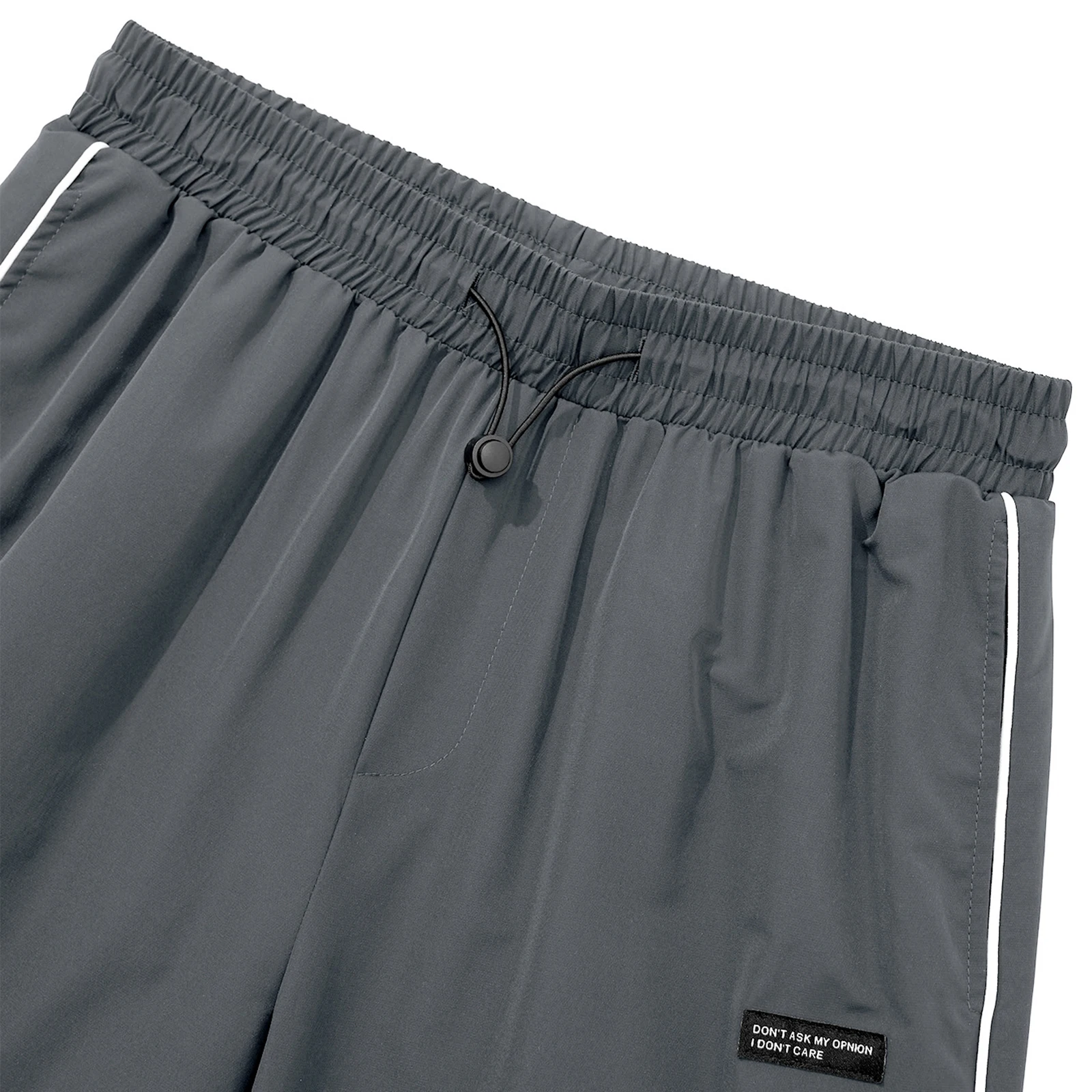 Pantaloni a gamba larga patchwork da uomo Pantaloni a vita elastica con cuciture larghe a contrasto casual alla moda