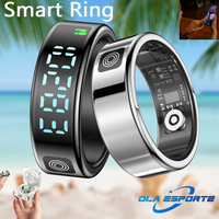 Smart Ring Men Women Display Heart Rate Blood Oxygen Monitor Multi-Sport mode IP68 & 5ATM Waterproof Bluetooth Sleep ring Sr08