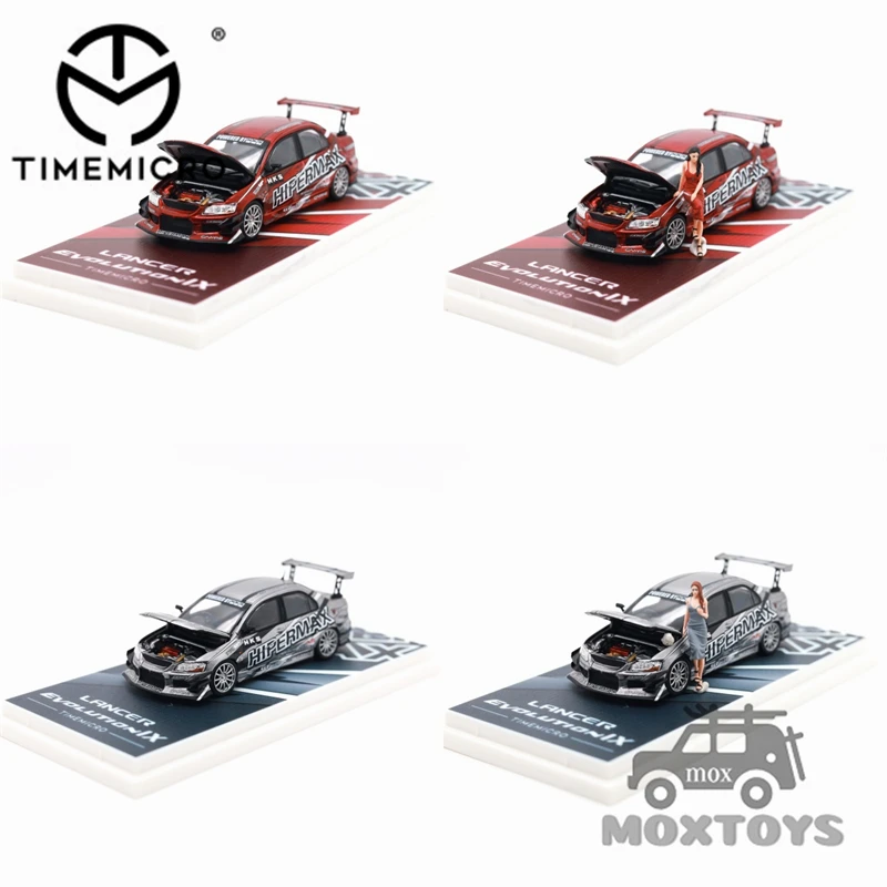 

Time Micro 1:64 EVO Gen.9 — HIPERMAX прозрачный красный/серебристый limit999, литая под давлением модель автомобиля