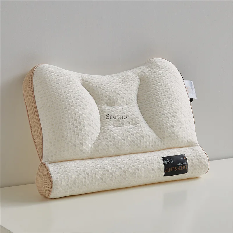 SRETNO Japanese Polymer PE Hose Neck Pillows Anti Traction and Cervical Protection Special Pillow Household Washable Low Pillow